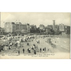 CPA: DINARD: LA PLAGE (Hotel Royal), Années 1900