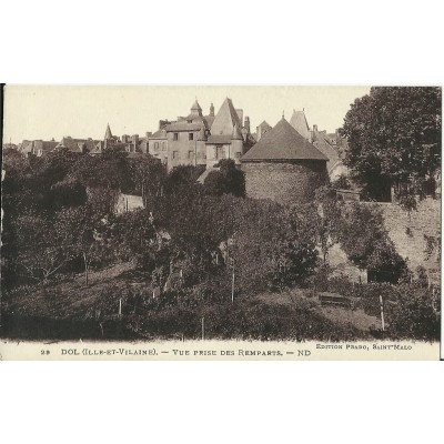 CPA: DOL , Vue prise des Remparts, vers 1910