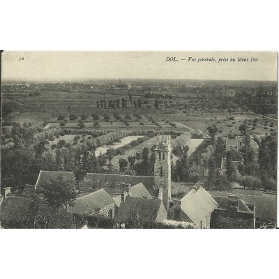 CPA: DOL , Vue Générale, prise du Mont Dol, vers 1900