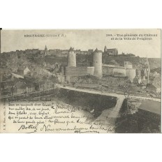 CPA: FOUGERES, VUE GENERALE , vers 1900