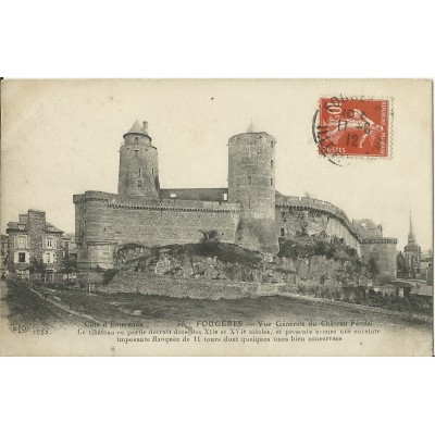 CPA: FOUGERES, Vue Générale du Chateau Féodal , vers 1900