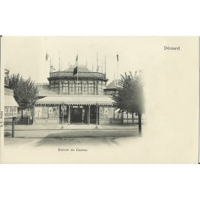 CPA: DINARD, ENTREE DU CASINO (1900)