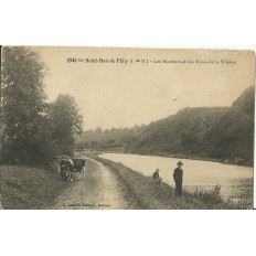 CPA: SAINT-MALO-DE-PHILY, LES ROCHERS, RIVES DE LA VILAINE, vers 1900