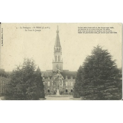 CPA: SAINT-PERN, LA TOUR SAINT-JOSEPH, vers 1910