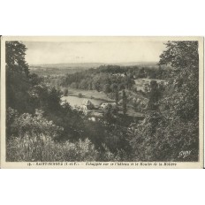 CPA: SAINT-SENOUX, ECHAPEE SUR LE CHATEAU ET MOULIN DE LA MOLIERE, vers 1930