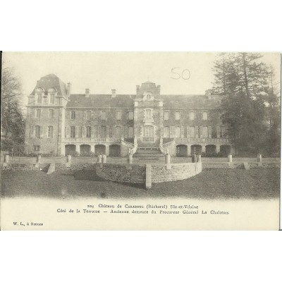 CPA: BECHEREL, CHATEAU de CARADEUC, vers 1900