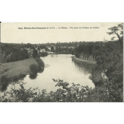 CPA: BOURG-DES-COMPTES, LA VILAINE (depuis Chateau de Gailleu), vers 1900