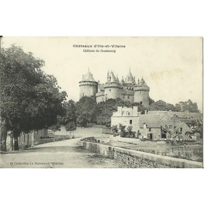 CPA: COMBOURG, CHATEAU & ETANG, vers 1900