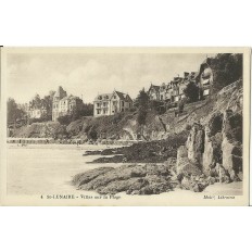 CPA: SAINT-LUNAIRE, VILLAS SUR LA PLAGE, vers 1920