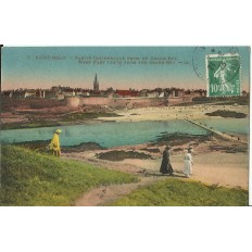 CPA: SAINT-MALO, PARTIE OCCIDENTALE PRISE du GRAND BEY, vers 1920