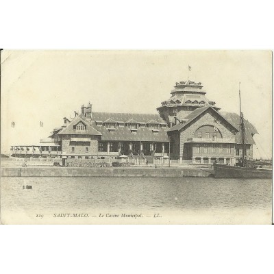 CPA: SAINT-MALO, CASINO MUNICIPAL (1900)