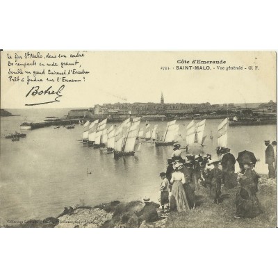 CPA: SAINT-MALO, LES REGATES, vers 1910