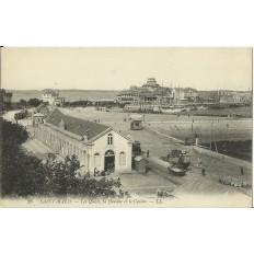 CPA: SAINT-MALO, LES QUAIS, LA DOUANE, vers 1910