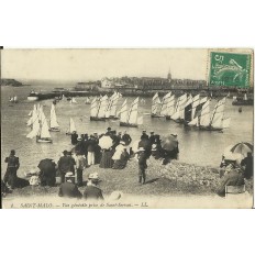 CPA: SAINT-MALO, Vue Générale prise de St-Servan, vers 1900