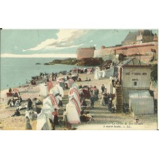 CPA: SAINT-MALO, La GREVE de BON SECOURS, BUVETTE, vers 1910