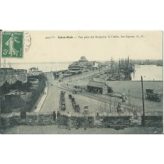 CPA: SAINT-MALO, REMPARTS, CASINO, LES SQUARES, vers 1900