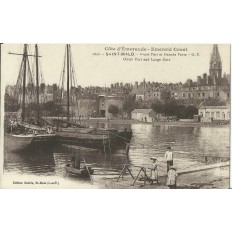 CPA: SAINT-MALO, AVANT-PORT, vers 1900