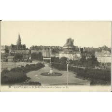 CPA: SAINT-MALO, Le Jardin du Casino et le Chateau, vers 1910