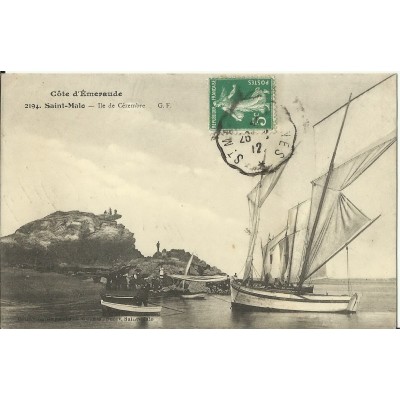 CPA: SAINT-MALO, ILE de CEZAMBRE, vers 1910