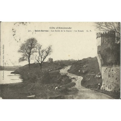 CPA: SAINT-SERVAN, LES BORDS DE LA RANCE, LE ROSAIS, vers 1900