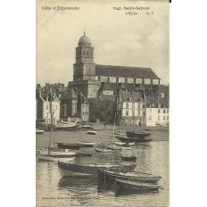 CPA: SAINT-SERVAN, L'EGLISE, vers 1910