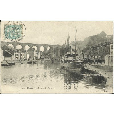 CPA: DINAN, Le Port, Animé, vers 1900