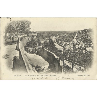 CPA: DINAN,Vue du Haut des Remparts, vers 1900