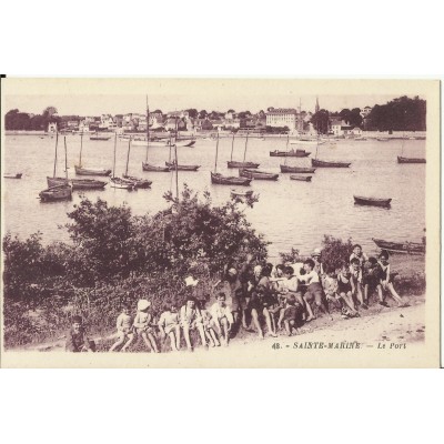 CPA: SAINT-MARINE, le Port, Animée, vers 1920