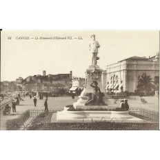 CPA: CANNES, le Monument d'Edouard VII, vers 1900