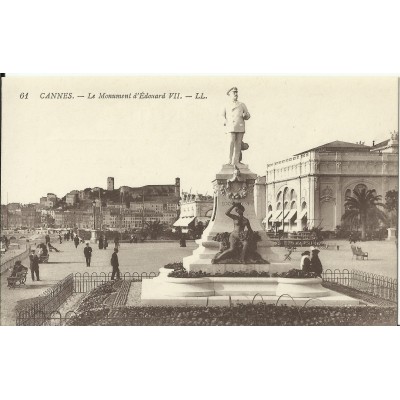 CPA: CANNES, le Monument d'Edouard VII, vers 1900