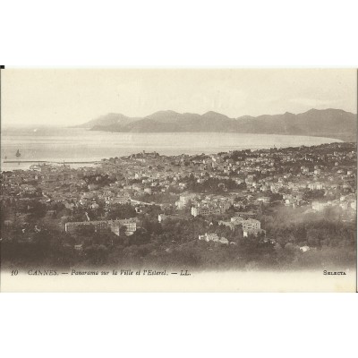 CPA: CANNES, Vue sur la Ville & l'Esterel, vers 1900