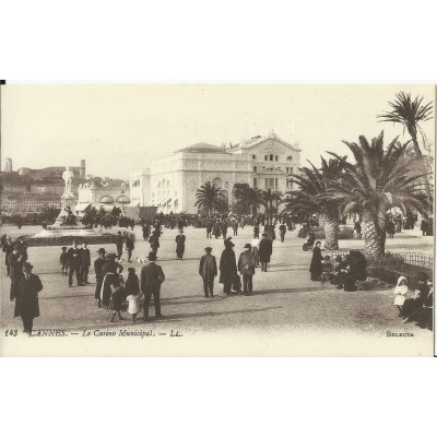 CPA: CANNES, le Casino Municipal, Animée, vers 1900