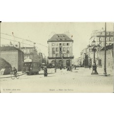 CPA: BREST, Place des Portes, années 1900