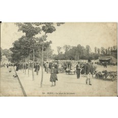 CPA: BREST, La Place de la Liberté, Animée, années 1900