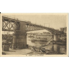 CPA: BREST, Le Pont National, années 1920