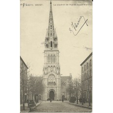 CPA: BREST, Le Clocher de l'Eglise Saint-Martin, vers 1900