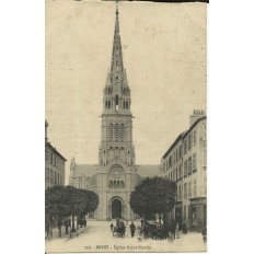 CPA: BREST, Eglise Saint-Martin, vers 1920