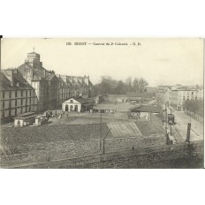 CPA: BREST, Caserne du 2e Colonial, vers 1900