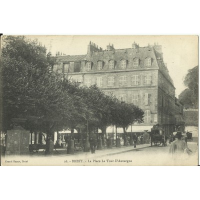 CPA: BREST, La Place du Chateau, vers 1900