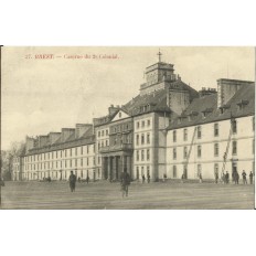 CPA: BREST, Caserne du 2e Colonial, 1900