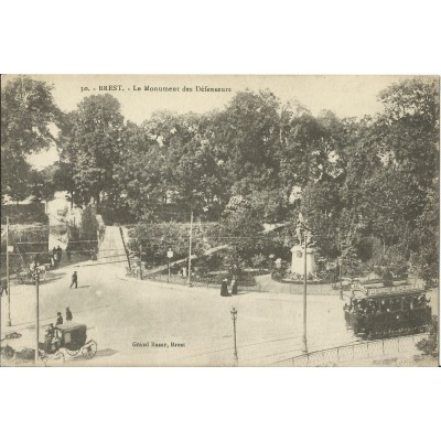 CPA: BREST, Le Monument des Défenseurs, vers 1910