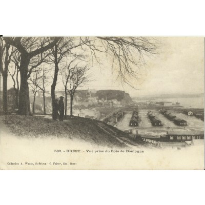 CPA: BREST, Vue prise du Bois de Boulogne, vers 1900