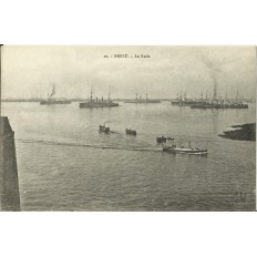 CPA: BREST, Vue sur la Rade, vers 1900