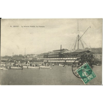 CPA: BREST, Défense Mobile, Le Navarin, vers 1910