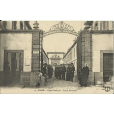 CPA: BREST, Hopital Maritime - Entrée Principale, vers 1910