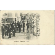 CPA: MARINE NATIONALE, Inspection du Dimanche à Bord, vers 1900