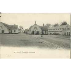 CPA: BREST, Caserne de Pontanezen, vers 1900