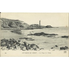 CPA: BREST (Environs), La Plage du Minou, vers 1910