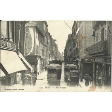 CPA: BREST, Le Tramway rue de Siam, vers 1910