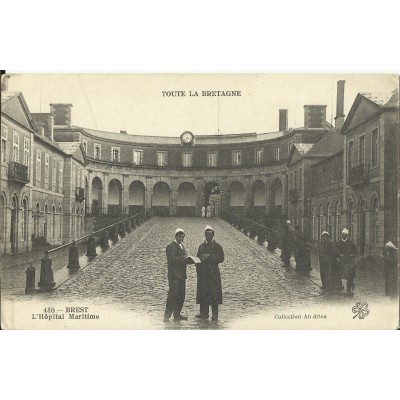 CPA: BREST, L'Hopital Maritime, années 1900